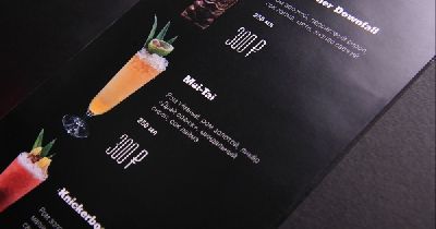 Дизайн-студия «Province» сделала коктейльную карту для коктейль-бара «Studio46»