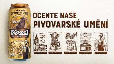 Лимитированный выпуск Velkopopovicky Kozel «Ocente nase pivovarske umeni» от брендингового агентства «Viewpoint»