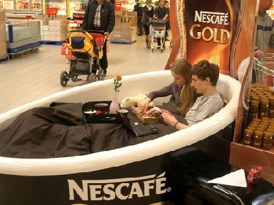 Агентство «Publicis Hepta Belarus» провело имиджевую акцию «Nescafe Gold». Кофе в постель»