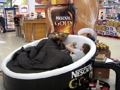 Агентство «Publicis Hepta Belarus» провело имиджевую акцию «Nescafe Gold». Кофе в постель»